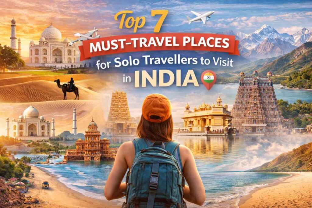 Top 7 must-travel places for solo travellers to visit in India